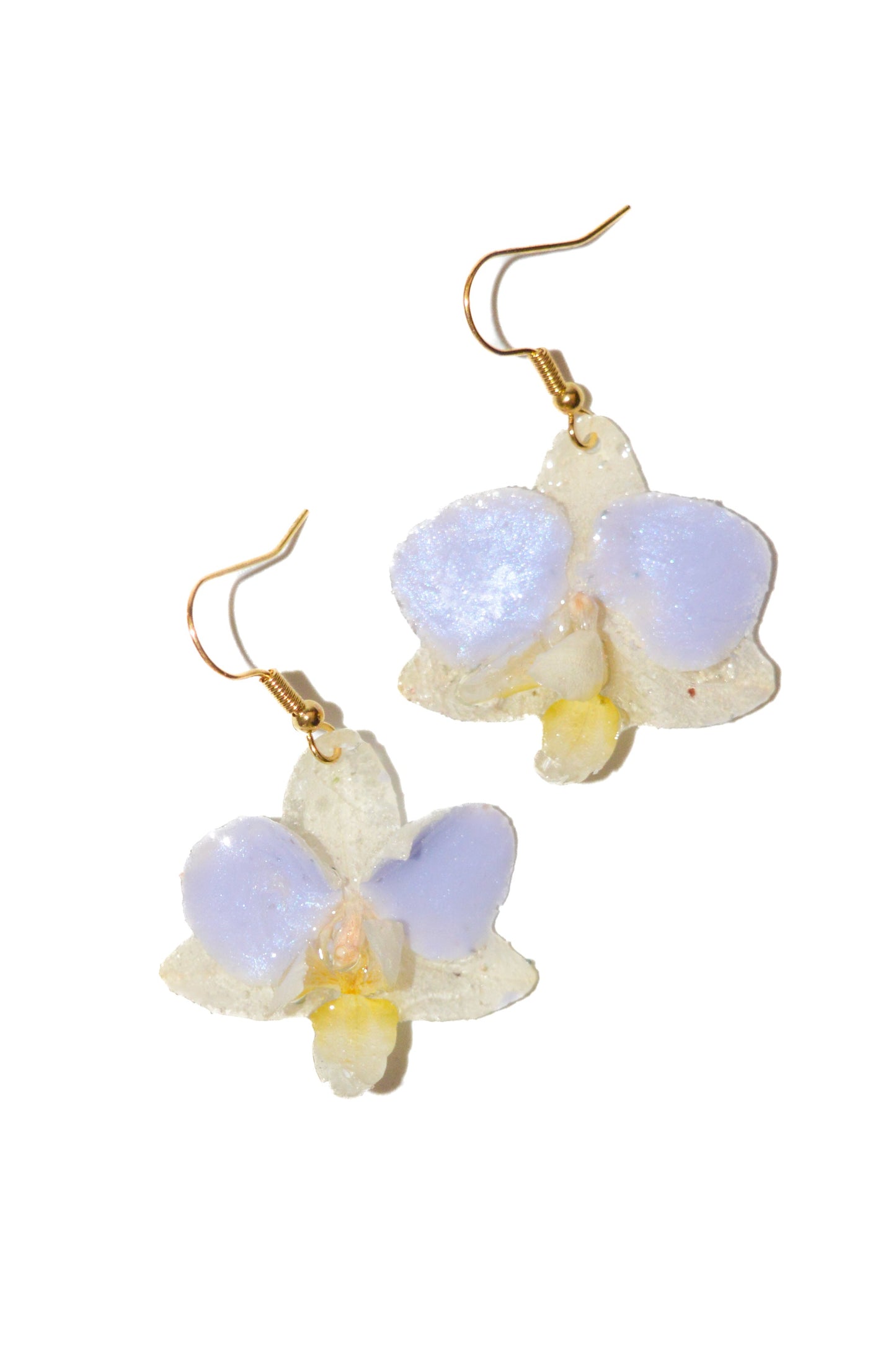 Pendientes Orquídea Bahía Azul