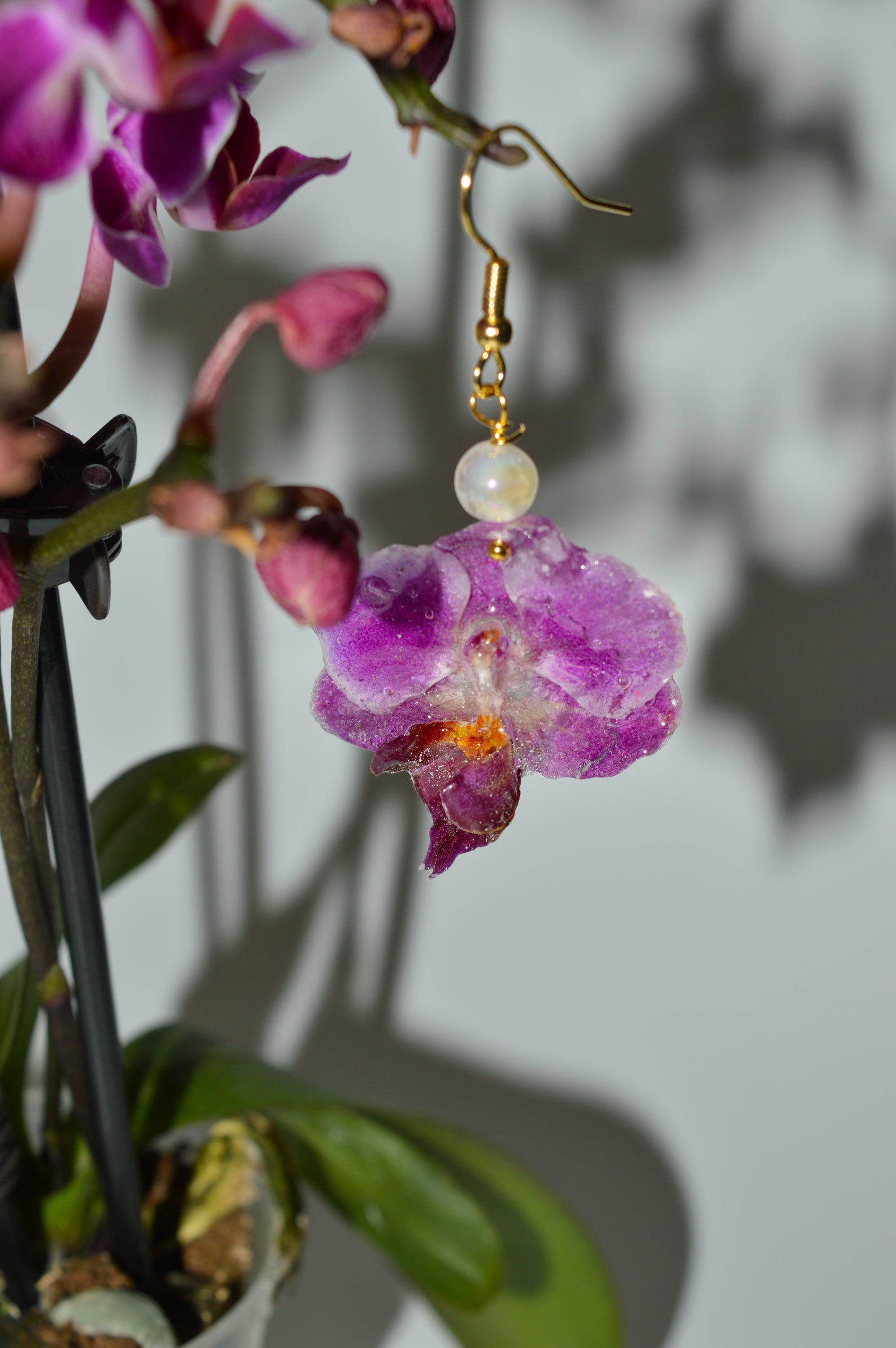 Pendientes Perla Floral