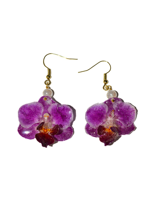 Pendientes Perla Floral