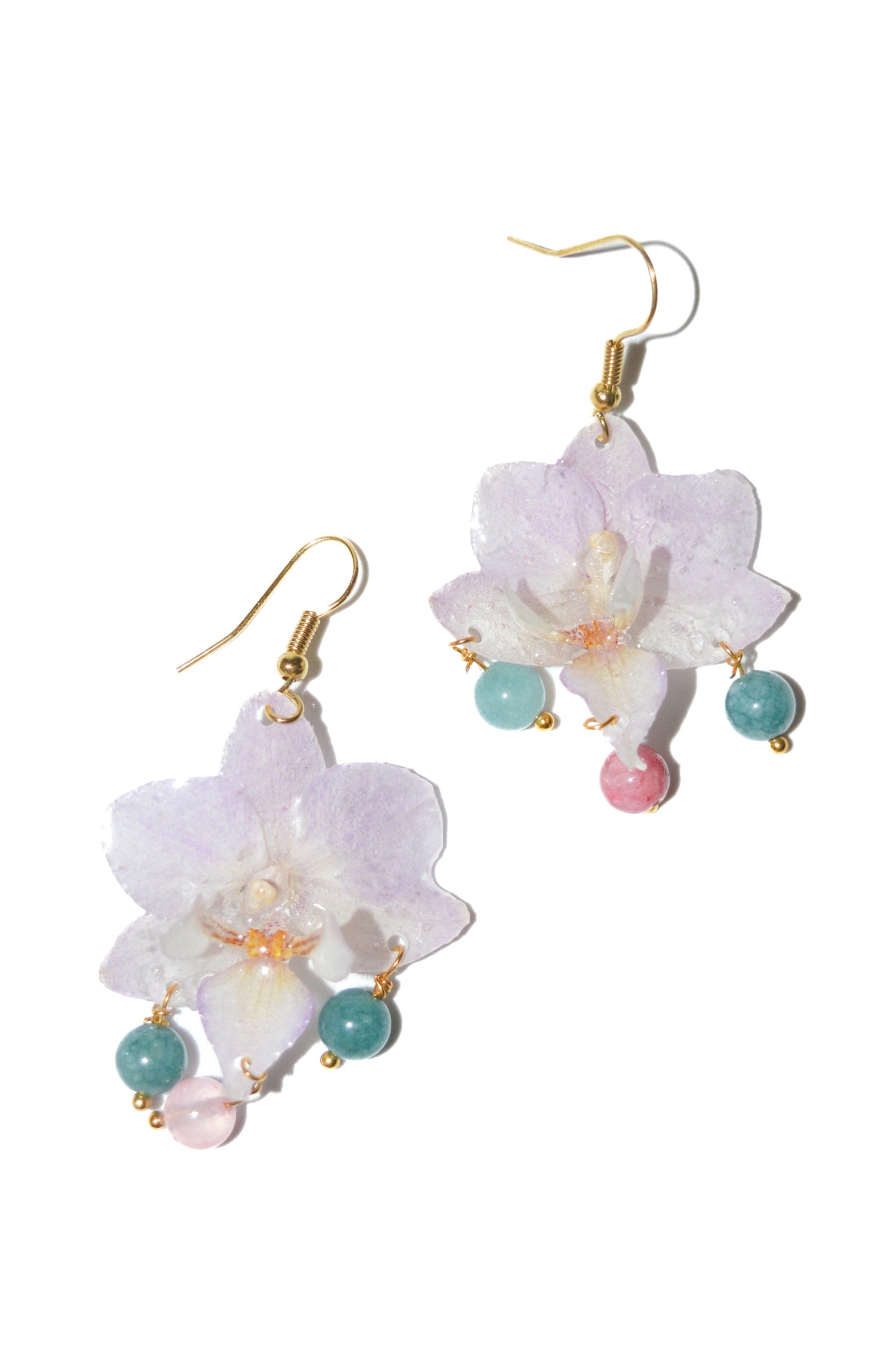 Pendientes Orquídea Caramelo