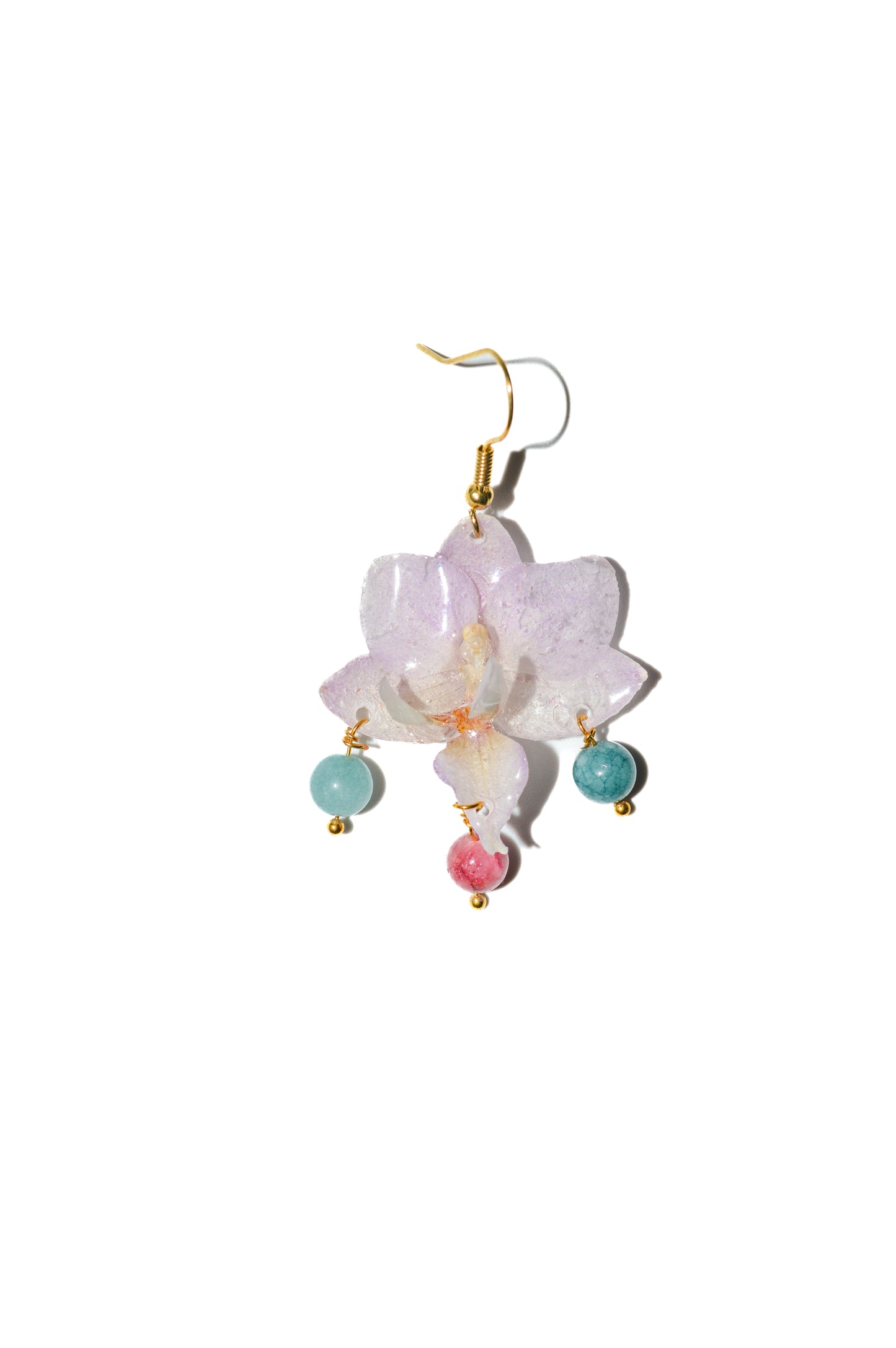 Pendientes Orquídea Caramelo