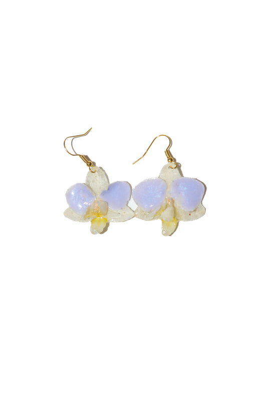 Pendientes Orquídea Bahía Azul
