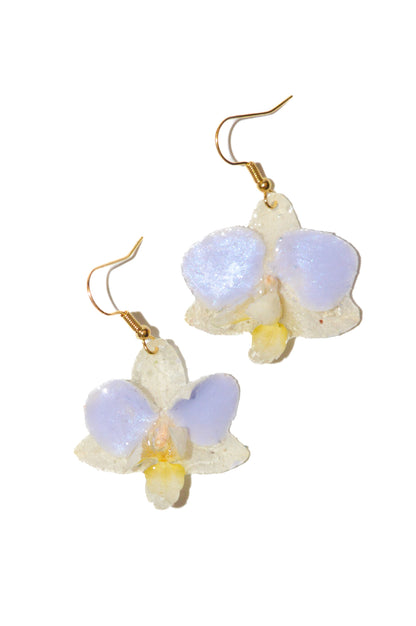 Pendientes Orquídea Bahía Azul