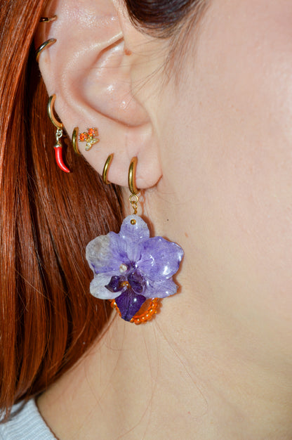 Pendientes Naranja y Fiesta