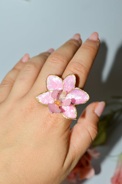 Anillo Orquídea Cherry