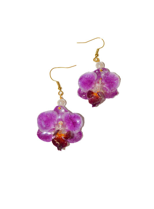 Pendientes Perla Floral