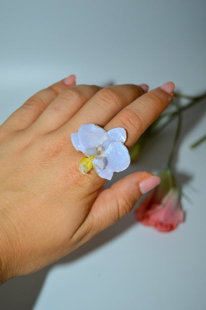 Anillo Orquídea Light Blue